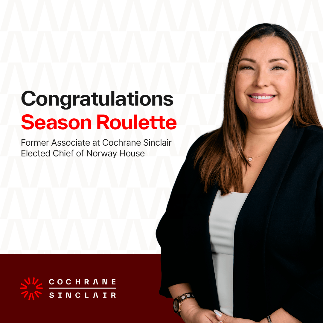 Congratulations to Season Roulette on being elected Chief of Norway House