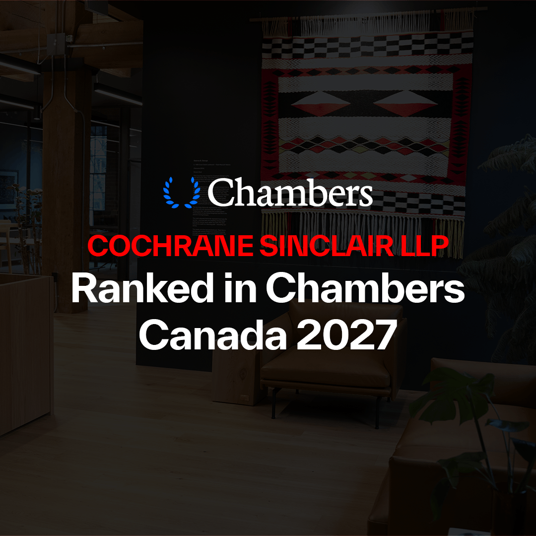 Cochrane Sinclair Recognized in Chambers Canada 2027